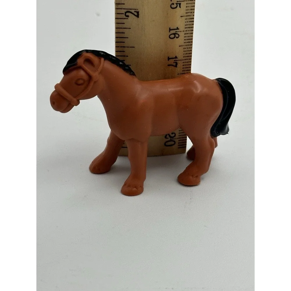 Brown Horse‎ for Lincoln Logs Western Frontier Plastic Toy Horse Cake Topper